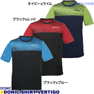 DONIC/DONIC シャツ ベルティゴ ブラック DONIC/DONIC シャツ ベルティゴ ブラック