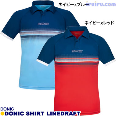 DONIC/DONICシャツ ラインドラフト DONIC/DONICシャツ ラインドラフト