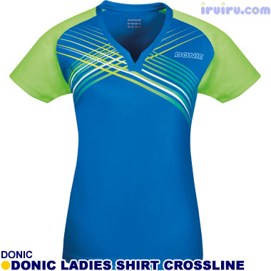 DONIC/DONIC レディースシャツ クロスライン DONIC/DONIC レディースシャツ クロスライン